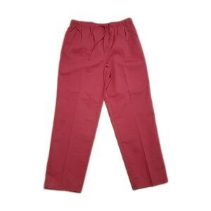 Paradise Bay Pull On Pants ~ Sz 18 ~ Burgundy ~ High Rise ~ 29.5" Inseam